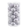 Joulupallot Hopeinen Muovinen 6 x 6 x 6 cm (30 osaa)