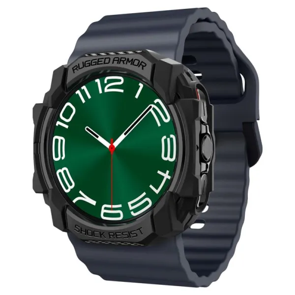 Spigen Rugged Armor - Case for Samsung Galaxy Watch Ultra 47 mm (2025/2024) (Matte Black)