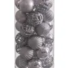 Eglītes rotājumi Sudrabains Plastmasa 5 x 5 x 5 cm (30 gb.)