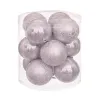 Joulupallot Hopeinen Muovinen 8 x 8 x 8 cm (12 osaa)