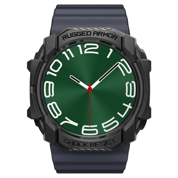Spigen Rugged Armor - Case for Samsung Galaxy Watch Ultra 47 mm (2025/2024) (Matte Black)
