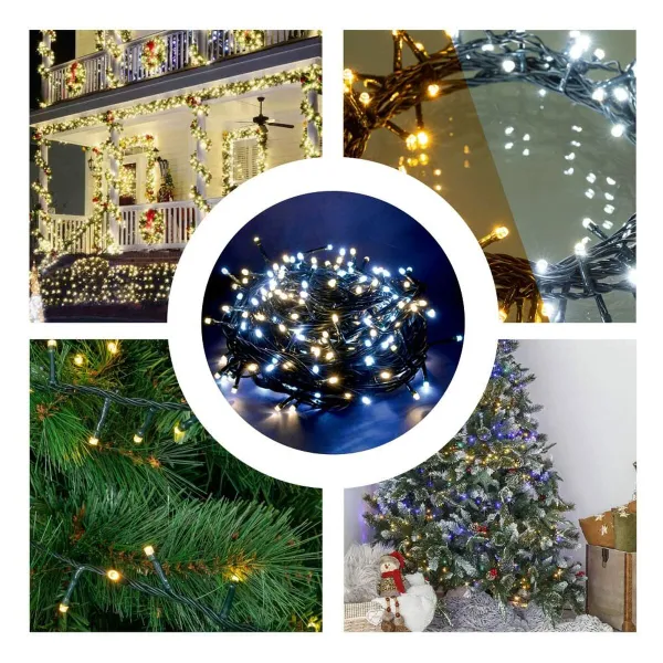 LED žibintų vainikas 6 W Balta Šiltai balta 25 m 24 X 14,5 X 12 CM