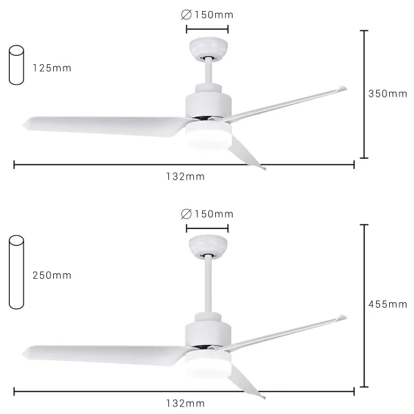 Plafondventilator met licht SPC Internet 6499B MAX2 43 W Balts