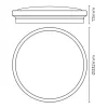 LED griestu gaisma EDM 32539 F 18 W 1820 Lm Apaļš Virsma (4000 K)