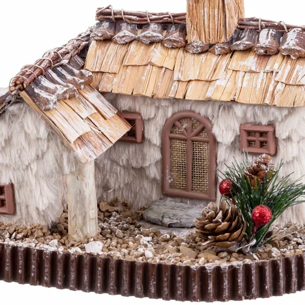 Ziemassvētku Nieciņš Daudzkrāsains Polyfoam Māja 26 x 18,5 x 16 cm