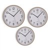 Wall Clock Versa Grey Plastic 35,1 X 35,1 X 4,5 CM