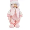 Christmas bauble Pink Metal Polyresin Polyfoam Fabric Children 19 x 10 x 51 cm