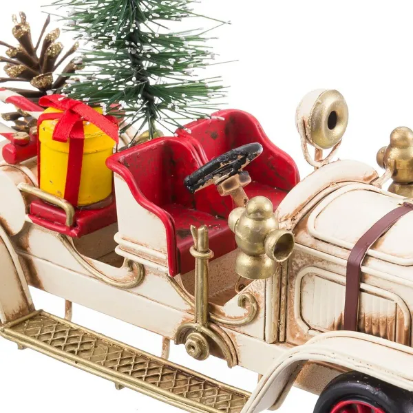 Ziemassvētku Nieciņš Daudzkrāsains Metāls Automobilis 17,5 x 7 x 10,5 cm