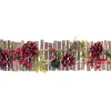 Door Hanger Red Multicolour Rattan Plastic Foam Pineapples Christmas 50 x 10 x 6 cm