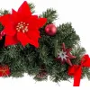 Door Hanger Red Green Plastic Fabric Christmas 60 cm 25 X 16 X 60 CM