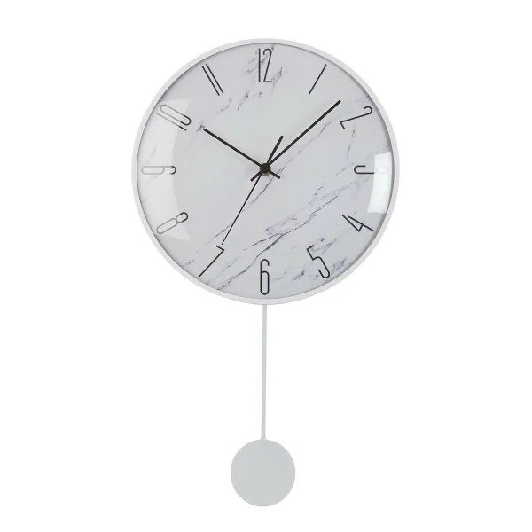 Настенное часы Versa маятник Металл Стеклянный Деревянный MDF 4,5 x 56 x 29 cm