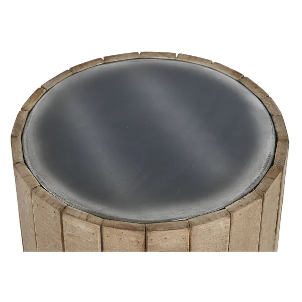 Вспомогательный стол Home ESPRIT Натуральный Ель Деревянный MDF 36 x 36 x 45 cm