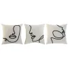 Подушка Home ESPRIT Натуральный 45 x 15 x 45 cm (3 штук)