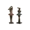 Dekoratyvinė figūrėlė Home ESPRIT Mėlyna Rožinė Auksinis Romantiškas Balerina 13 x 12 x 30,5 cm (2 vnt.)