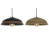 Kattolamppu DKD Home Decor Ruskea Musta Kerma Metalli 50 W 42 x 42 x 24 cm (2 osaa)