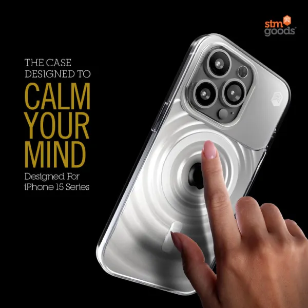 STM Reawaken Ripple MagSafe - Case for iPhone 15 (Clear)