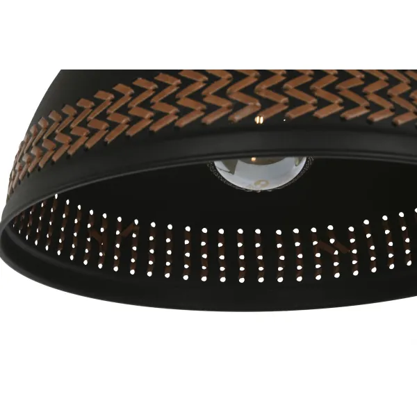 griestu gaismas DKD Home Decor Brūns Melns Krēmkrāsa Metāls 50 W 39 x 39 x 22 cm (2 gb.)