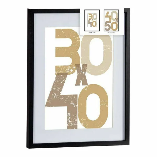 Sieniniai rėmeliai Gift Decor Juoda Plastmasinis Medžio MDF 40 x 50 cm (6 vnt.)