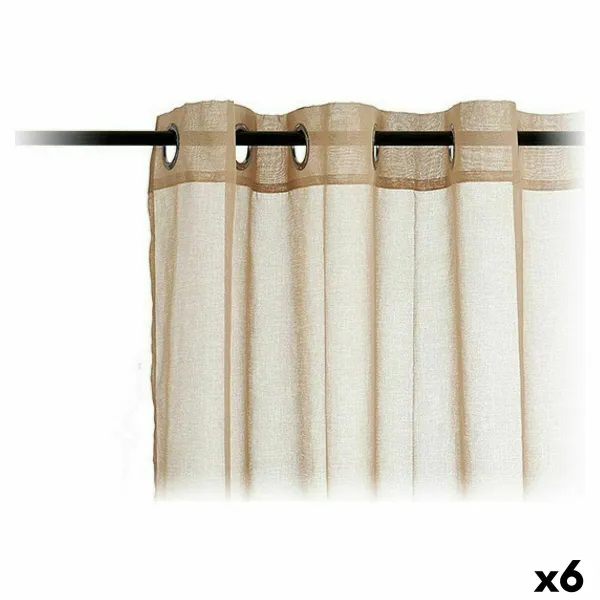 Užuolaidos Gift Decor Rusvai gelsva 140 x 260 cm 34 x 2 x 27 cm 27 x 43 x 2 cm (6 vnt.)