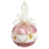 Joulupallot Valkoinen Pinkki Polyfoam Materiaali 8 x 8 x 8 cm (4 osaa)