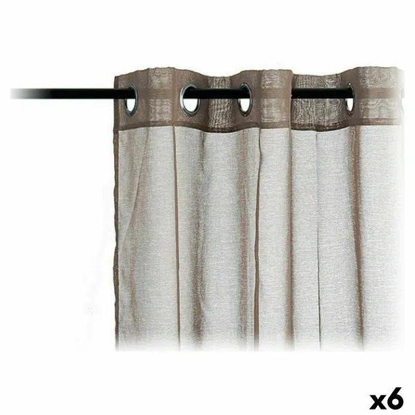 шторы Gift Decor Коричневый 140 x 260 cm 27 x 43 x 2 cm (6 штук)