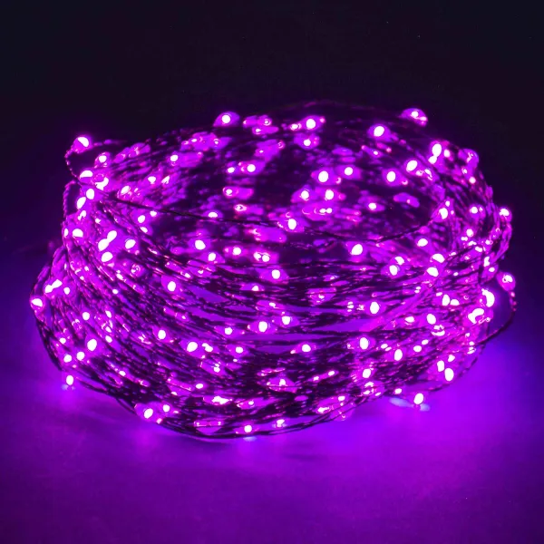 LED žibintų vainikas LED Fuksija 480