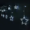 LED Curtain Lights Stars White 8 m 22 x 20 x 14 cm 22 X 19,5 X 14 CM