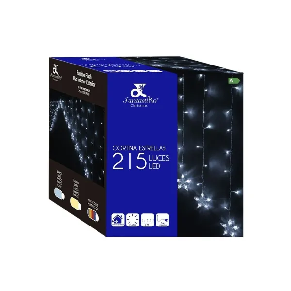 LED žibintai užuolaidoms Žvaigždės Balta 8 m 16 X 15 X 19 CM