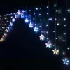 LED žibintai užuolaidoms Žvaigždės Spalvotas 8 m 16 X 15 X 19 CM