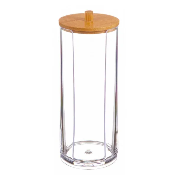 Ящик с крышкой Ballete 7,3 x 18,5 cm Ватные диски Бамбук