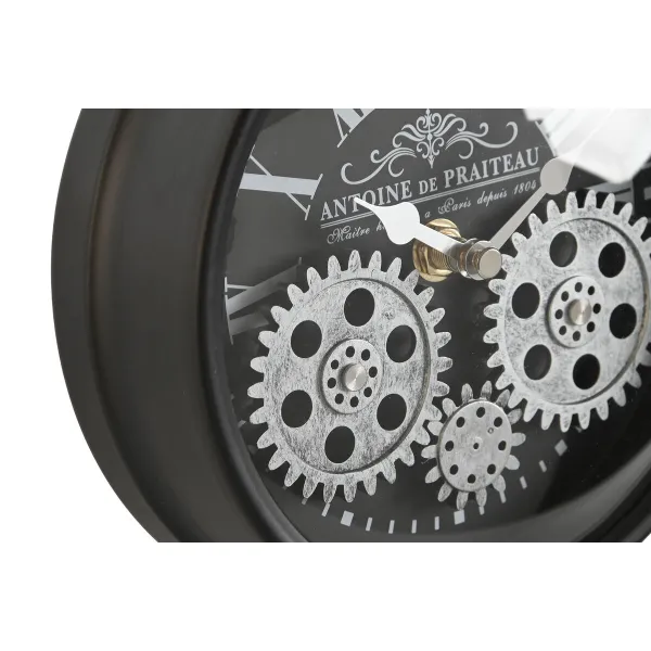 Table clock Home ESPRIT Black Silver