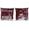 Подушка DKD Home Decor Рождество Разноцветный полиэстер 40 x 10 x 40 cm (2 штук)