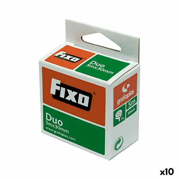 Kaksipuolinen teippi Fixo 30 mm x 5 m (10 osaa)