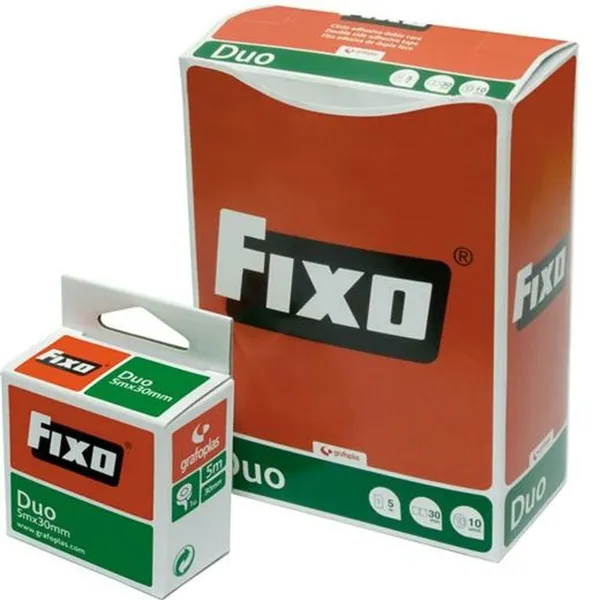 Kaksipuolinen teippi Fixo 15 mm x 5 m (10 osaa)