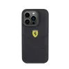 Ferrari Quilted Metal Logo - Case for iPhone 15 Pro  (Black)