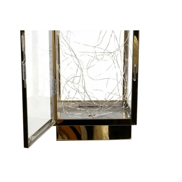 Latarnia DKD Home Decor Kuldne Roostevaba teras 15 x 14 x 36 cm