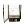 Фонарь DKD Home Decor Позолоченный Нержавеющая сталь 15 x 14 x 36 cm