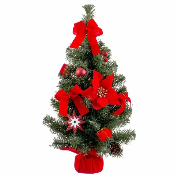 Kalėdų papuošalai Raudona Žalia Plastmasinis Medžiaga Naujametinė eglutė 60 cm