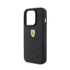Ferrari Quilted Metal Logo - Case for iPhone 15 Pro  (Black)