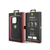 Ferrari Quilted Metal Logo - Case for iPhone 15 Pro  (Black)