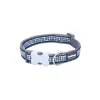 Dog collar Red Dingo STYLE MODERN ON COOL GREY 15 mm x 24-36 cm 24 × 36 CM