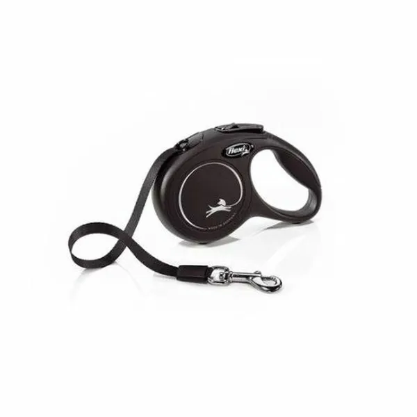 Suņa pavadas Flexi New Classic 5m Melns L Izmērs black
