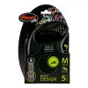 Suņa pavadas Flexi BLACK DESIGN 5 m L Izmērs Silver