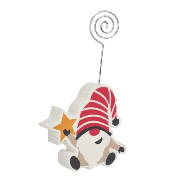 Christmas bauble Krist+ Blue White Red Grey Multicolour Golden Gnome Christmas star 8,5 x 15,5 x 2 cm 8,5 x 15 x 2 cm (24 Units)