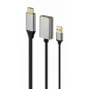 DisplayPort - HDMI Adapteri GEMBIRD A-HDMIM-DPF-02 Musta 4K Ultra HD