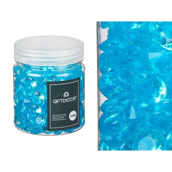 Dekoratyviniai akmenys Gift Decor Plastmasinis 6,5 x 8 x 6,5 cm Deimantas 150 g (16 vnt.)