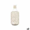 Decorative bottle Gift Decor White Transparent 20 x 48 x 20 cm 19 x 48 cm Decorative (2 Units)