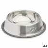 Šunų maisto indas Mascow Pilka Sidabras Guma Metalinis 18 x 4,5 x 18 cm 35 x 0,03 x 25 cm (24 vnt.)