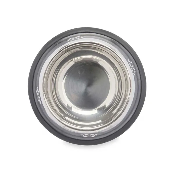 Suņu barotava Mascow Pelēks Sudrabains Gumija Metāls 18 x 4,5 x 18 cm 35 x 0,03 x 25 cm (24 gb.)