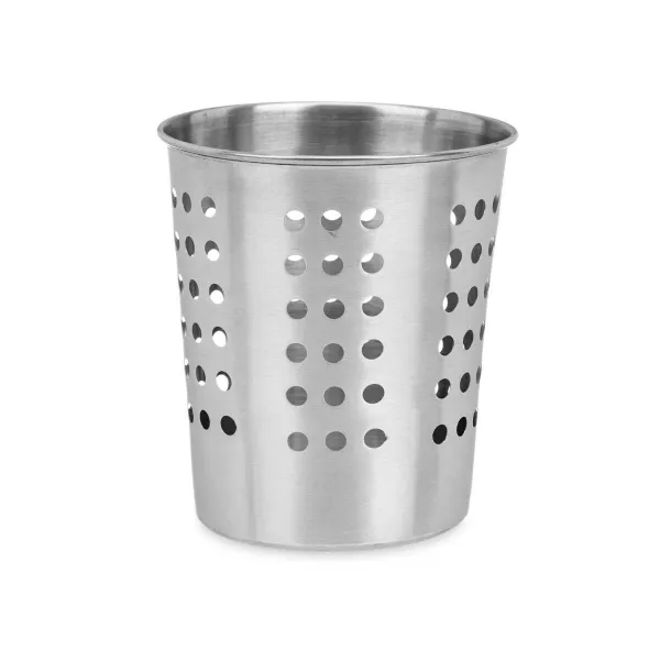 Cutlery basket Kinvara Silver Steel 12,5 x 14,5 x 12,5 cm (24 Units)